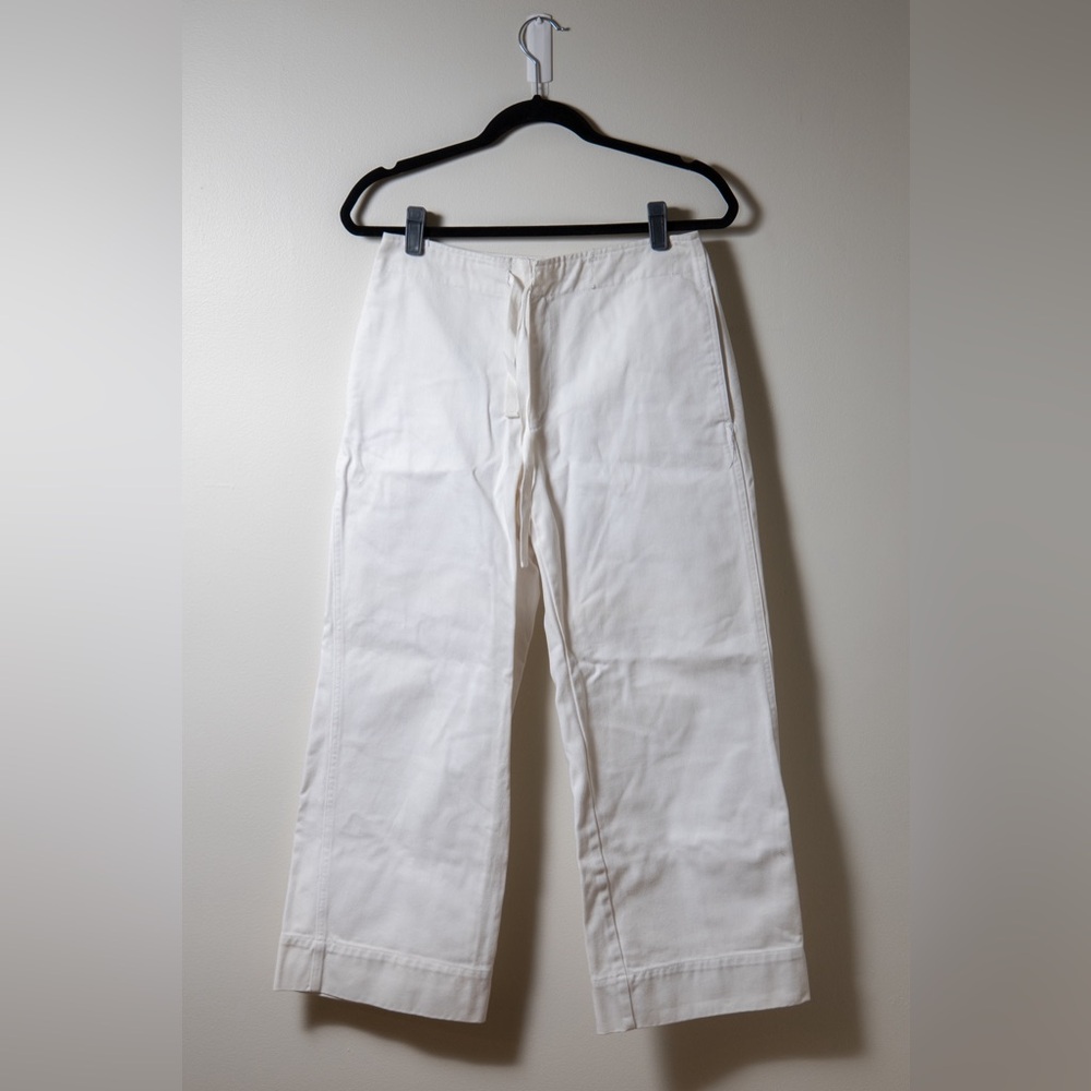 Vintage J. Crew Barrel Leg White Chinos